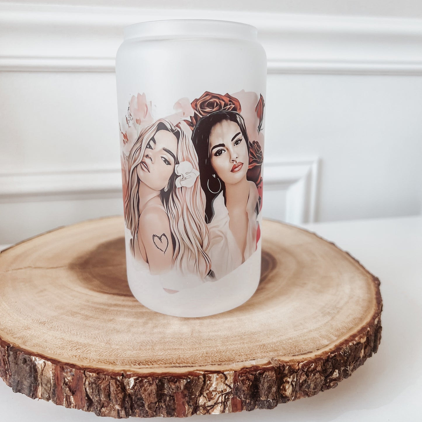 Karol G Selena Frosted Glass Cup