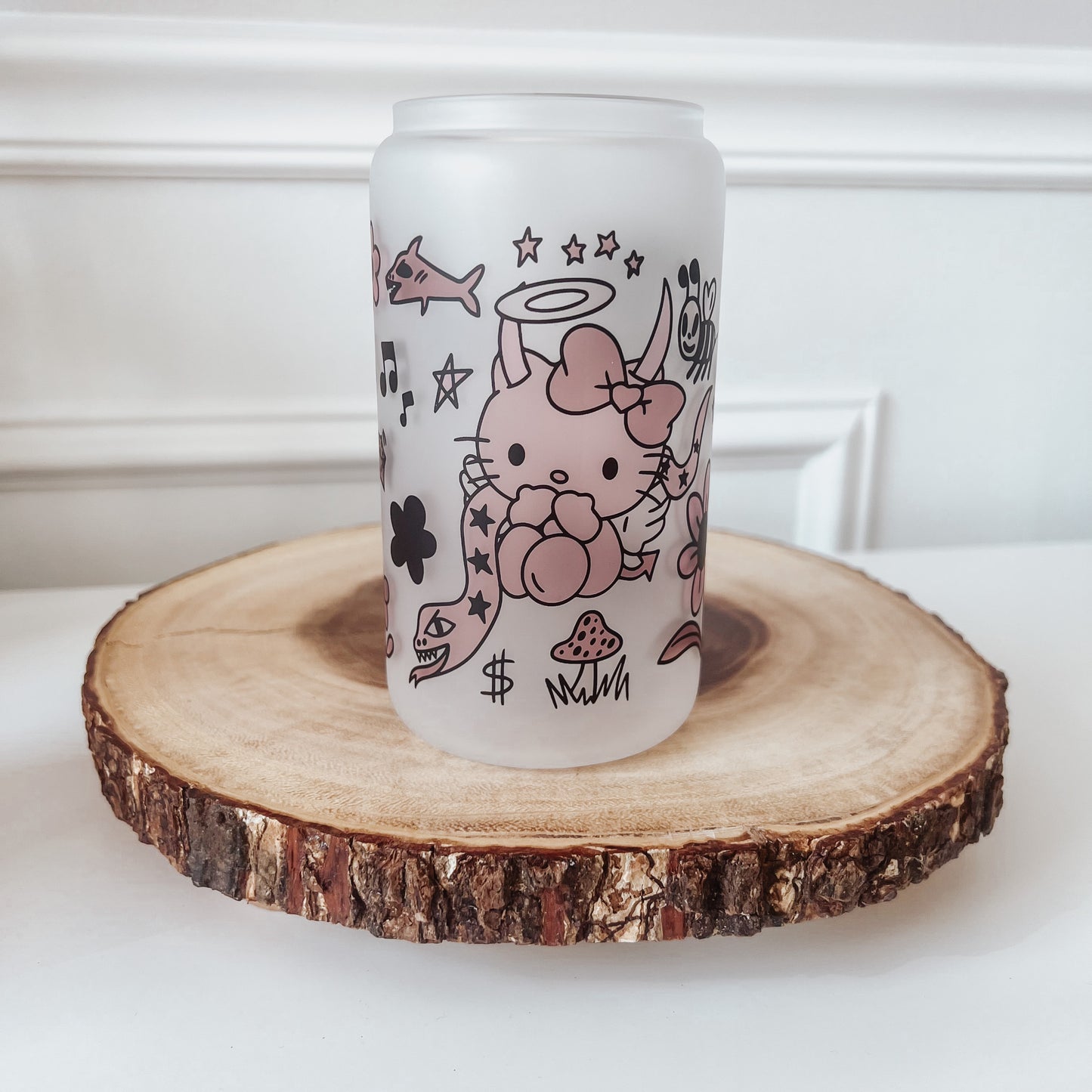 HK Bichota Frosted Glass Cup