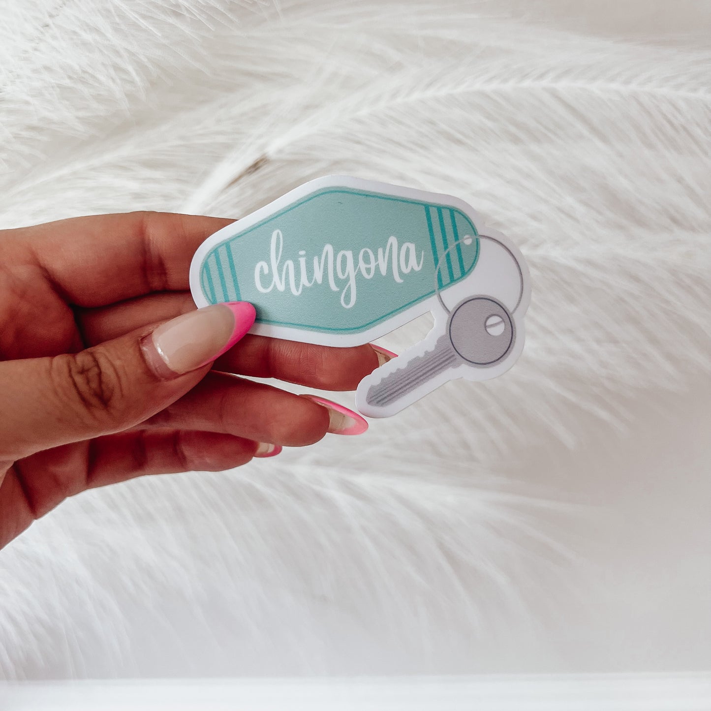 Chingona Keychain Sticker