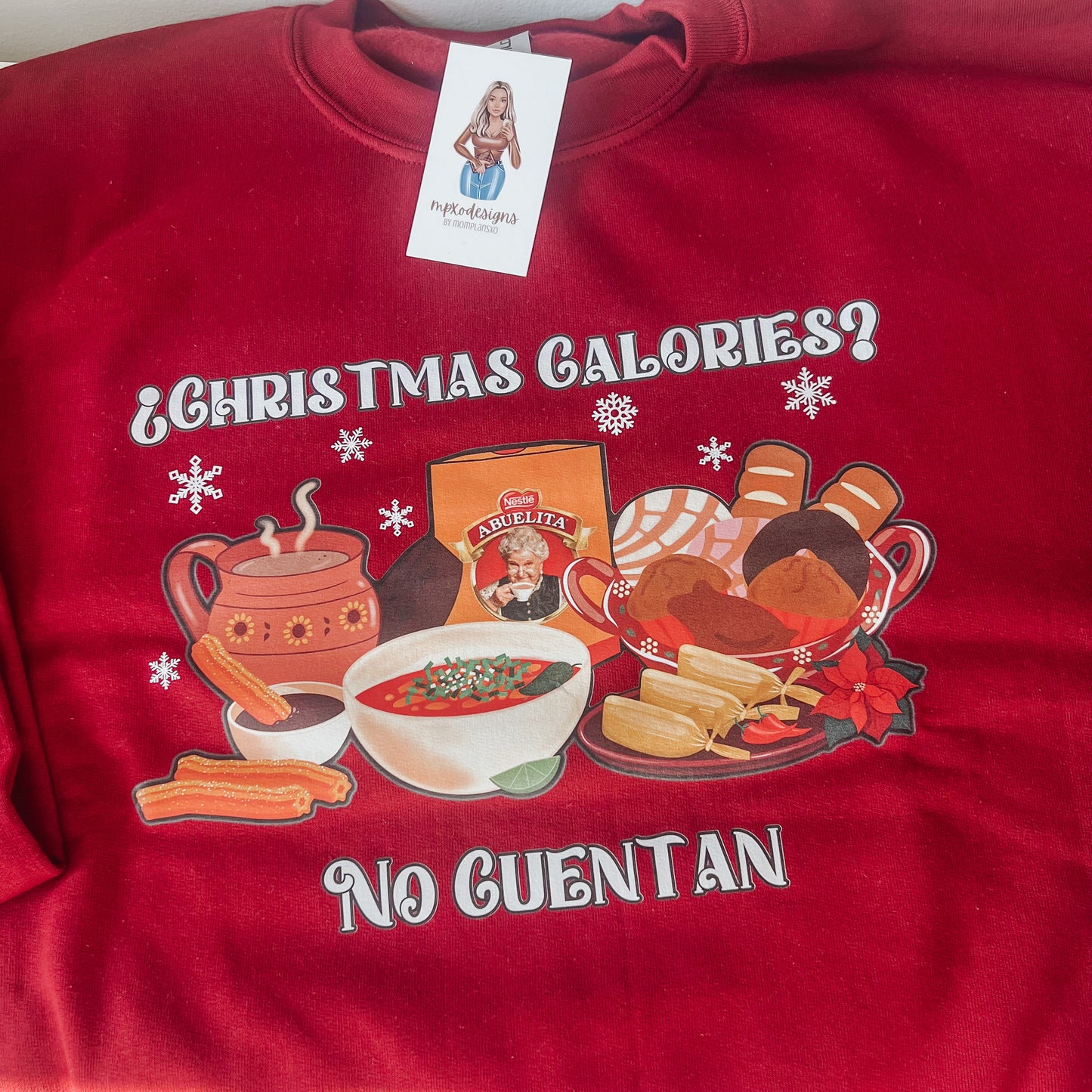 Christmas Calories No Cuentan Crewneck Sweater