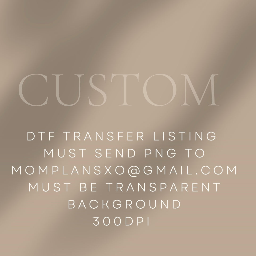 Custom Dtf transfer