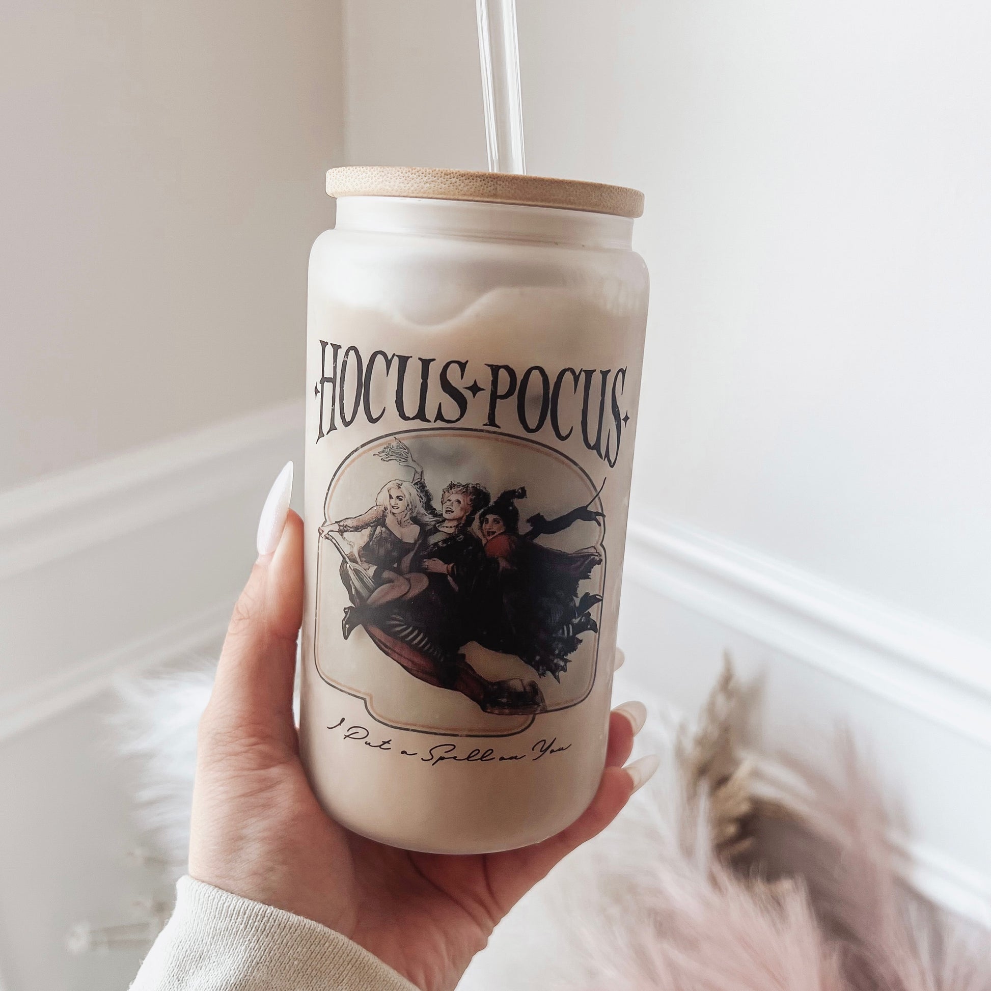 Hocus Pocus Glass Can Cups